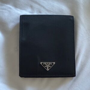 Prada Black compact wallet